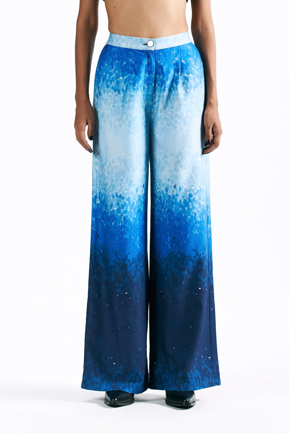 Mosaic Cobalt Straight Trousers