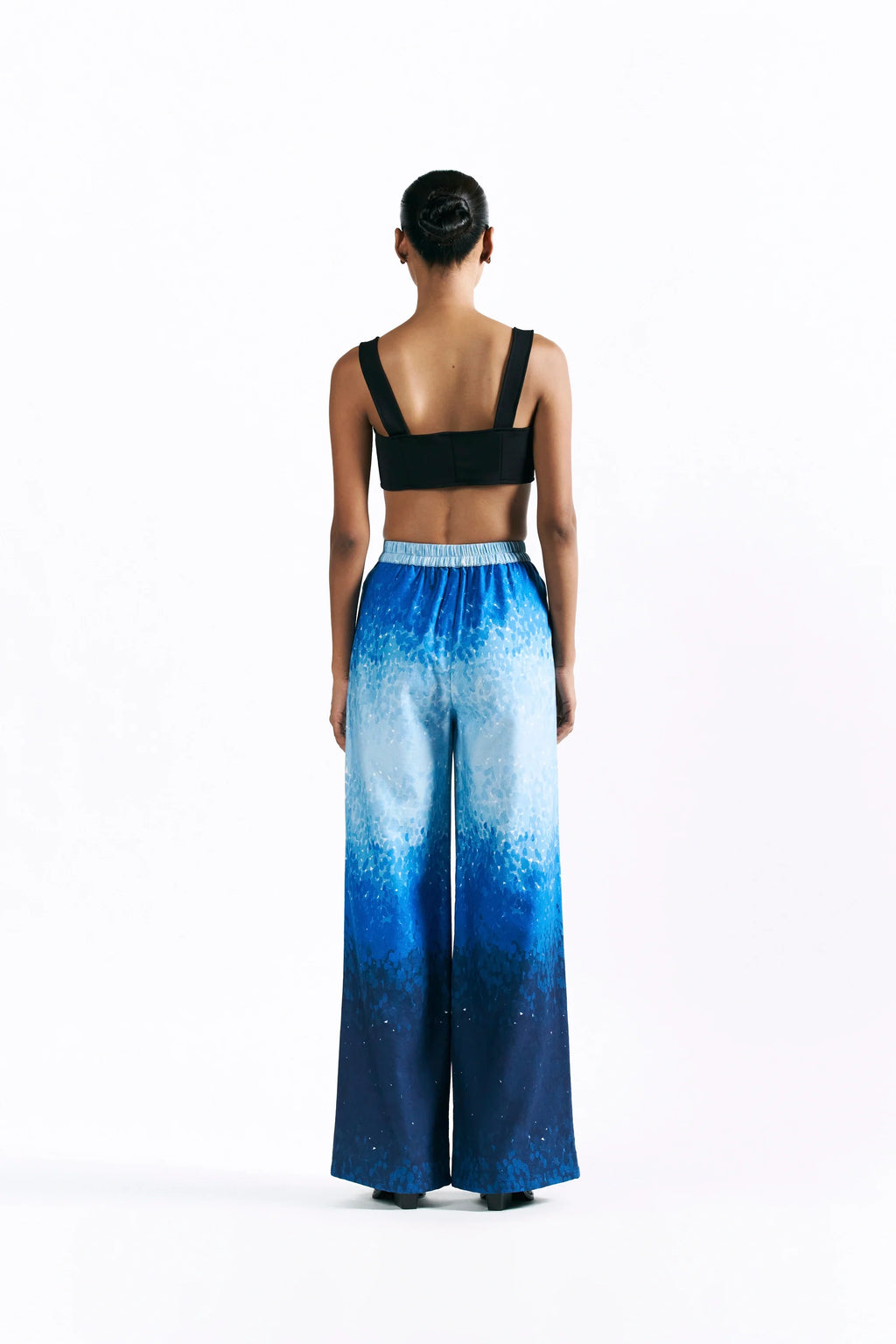 Mosaic Cobalt Straight Trousers
