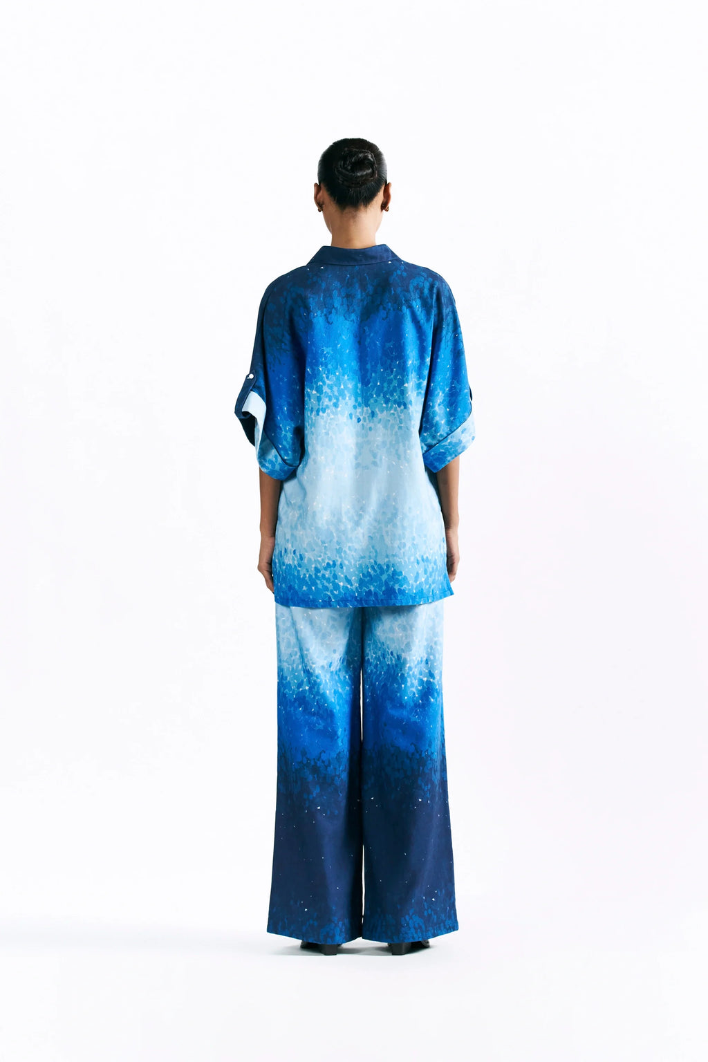 Mosaic Cobalt Kimono Shirt