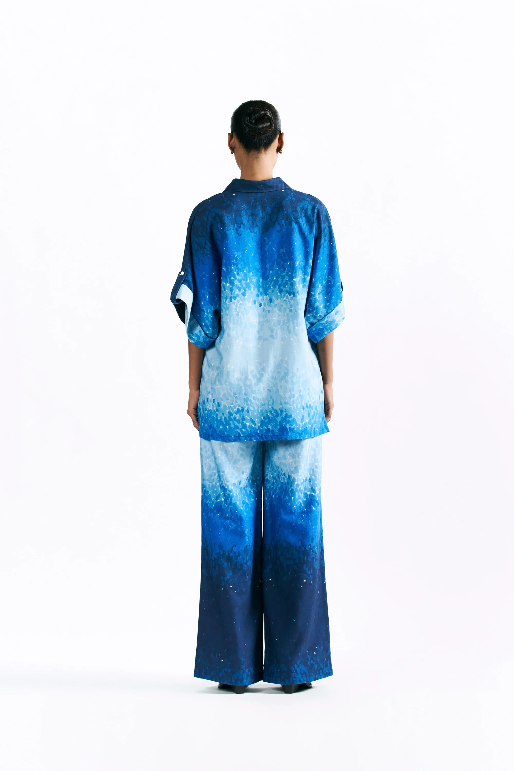 Mosaic Cobalt Kimono Shirt