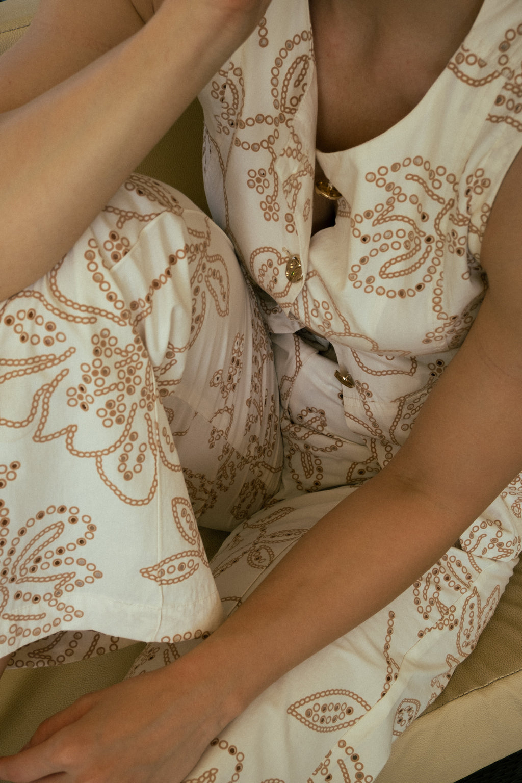 Moonflower Embroidered Set