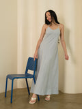 Azure Slip Midi Dress