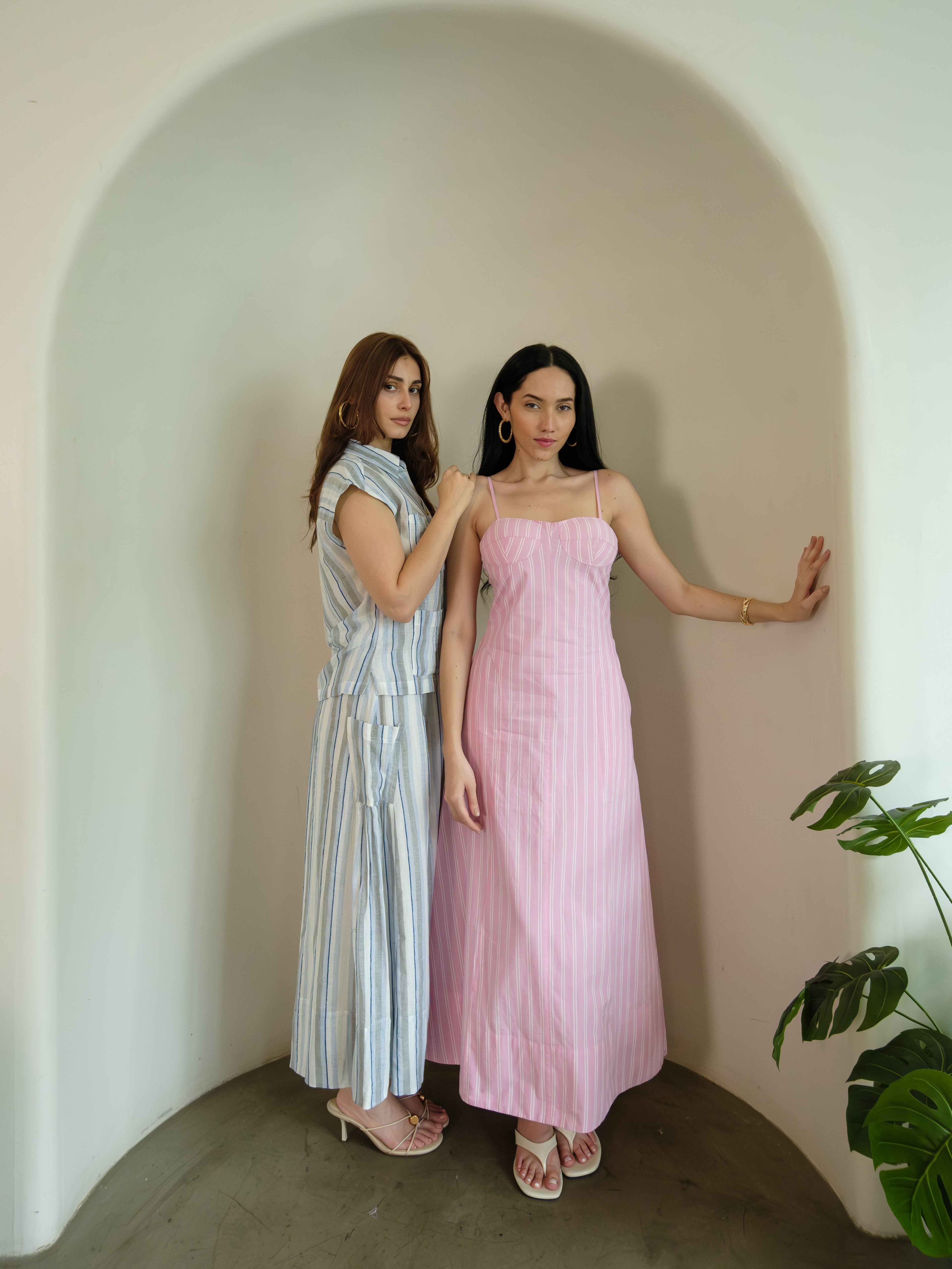 Blush Column Dress