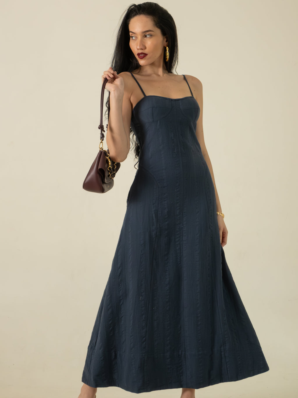 Midnight Tide Slip Dress