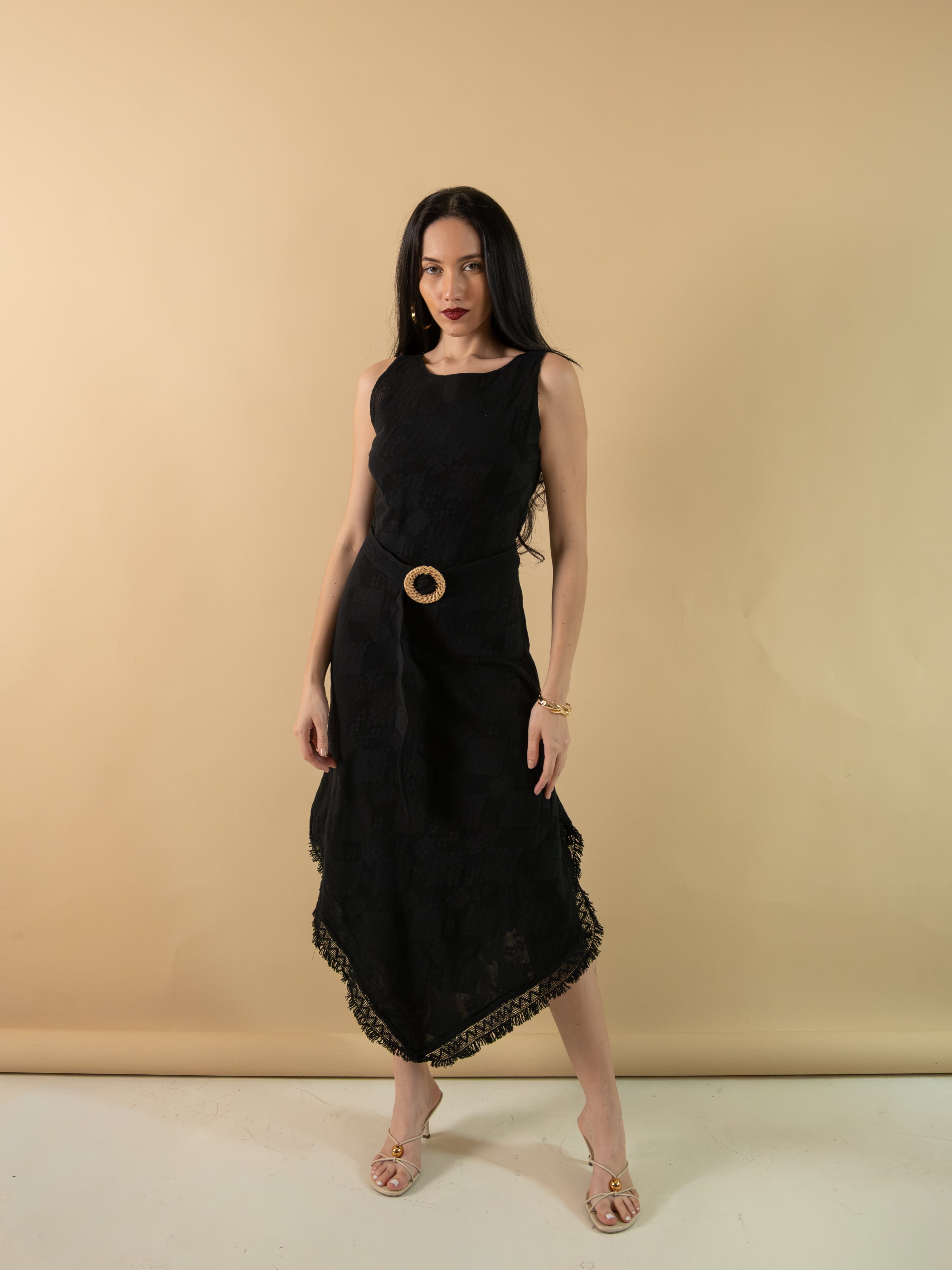 After Dark Bias Lace Dress