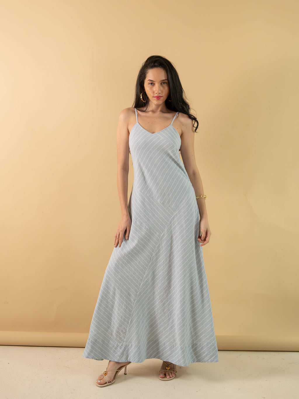 Azure Slip Midi Dress