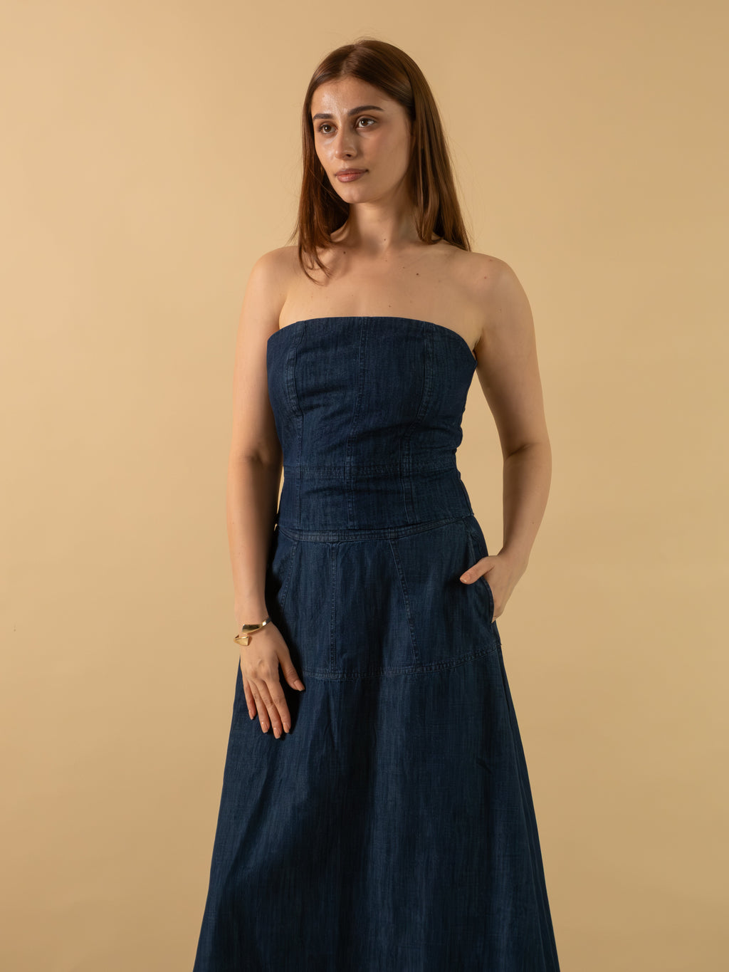 Indigo Denim Corset & Skirt Co-ord set