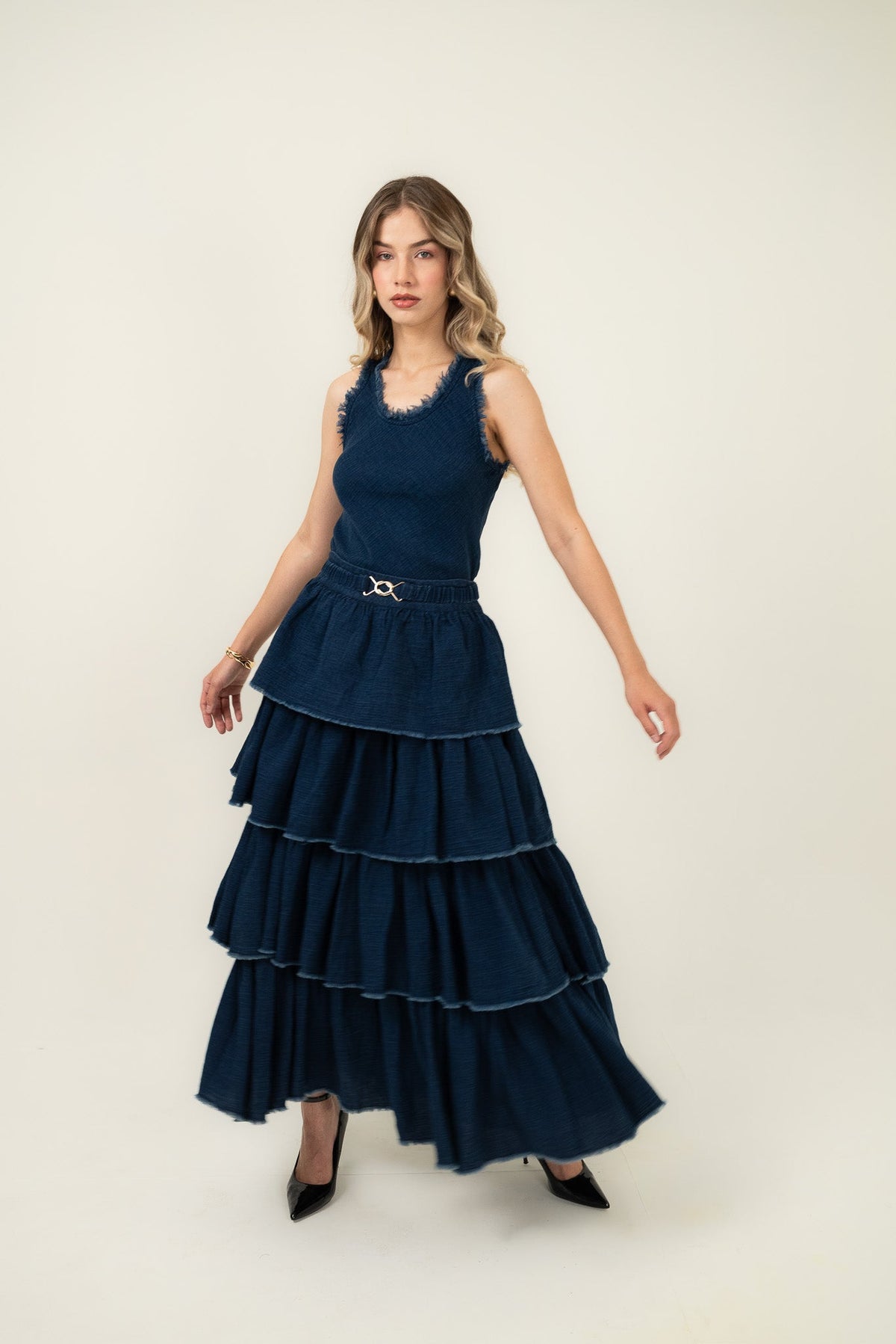 Bleu Rêve Tiered Maxi & Top set — BFAIR, The Curated Collective
