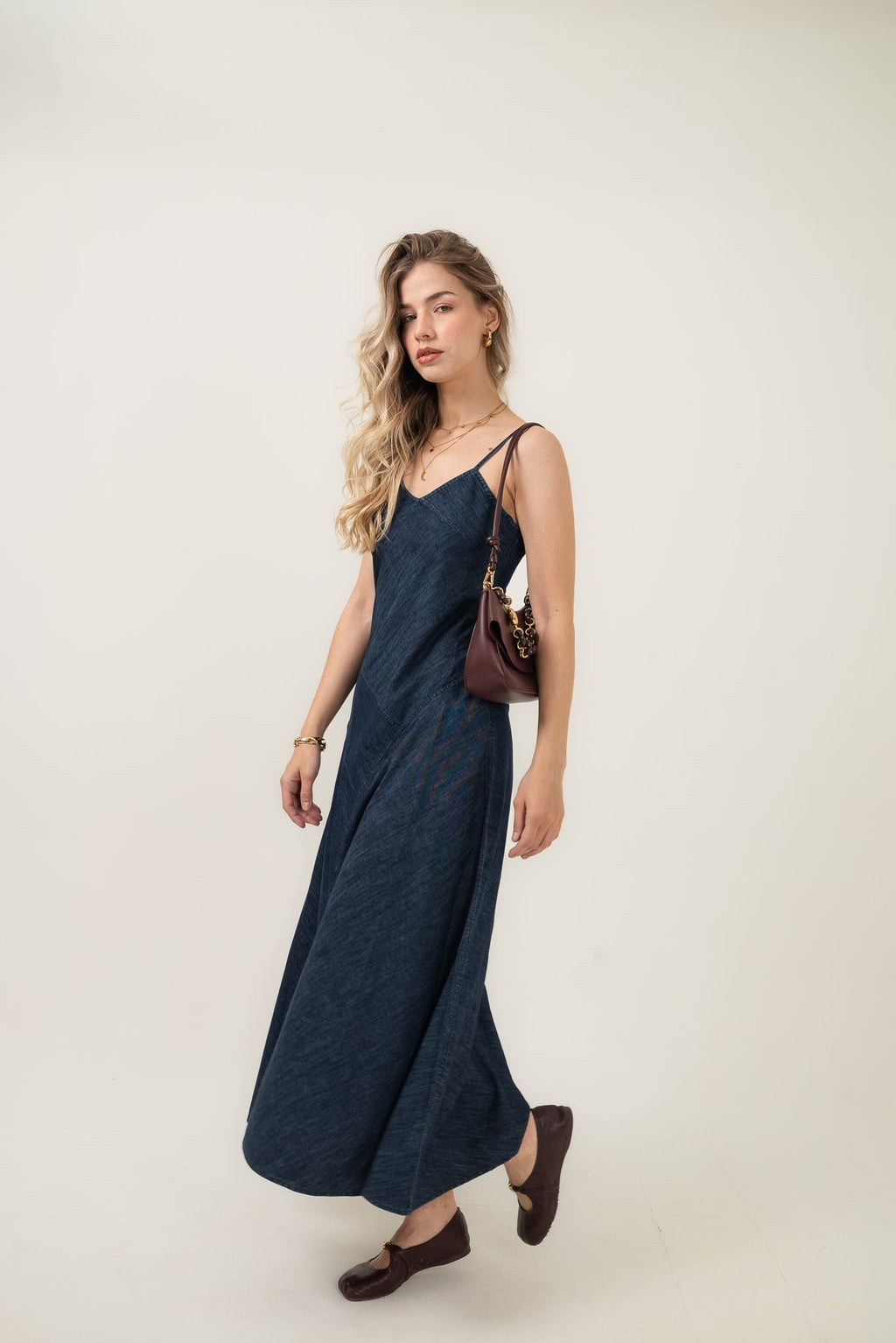 Minuit Bias Slip Dress