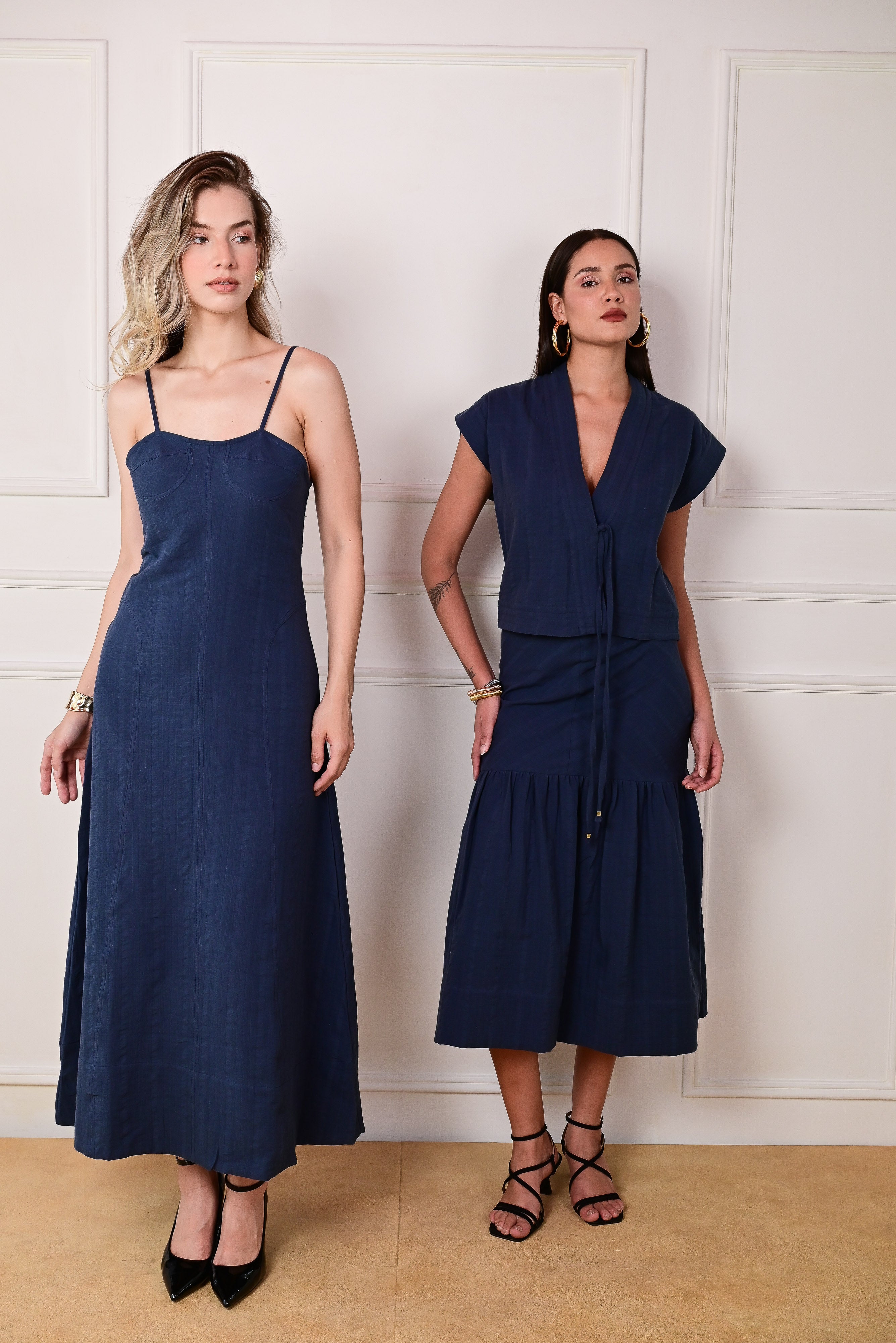 Midnight Tide Slip Dress