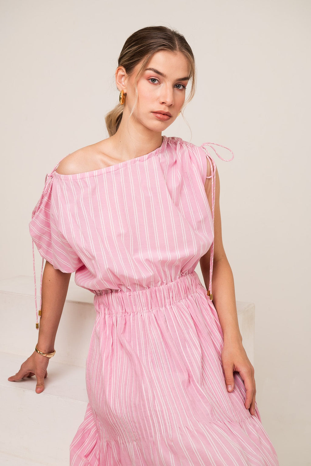 Rosé Cinch Dress