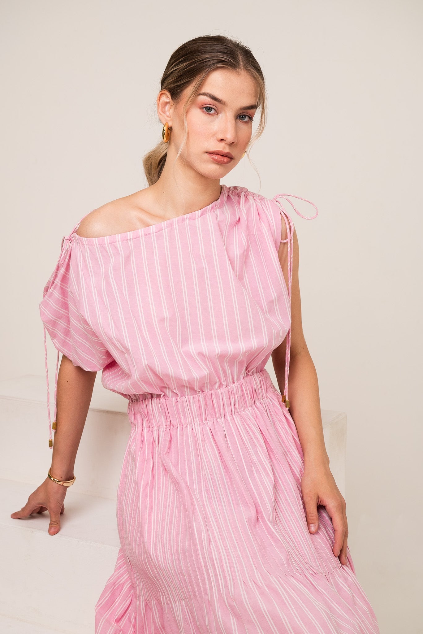 Rosé Cinch Dress
