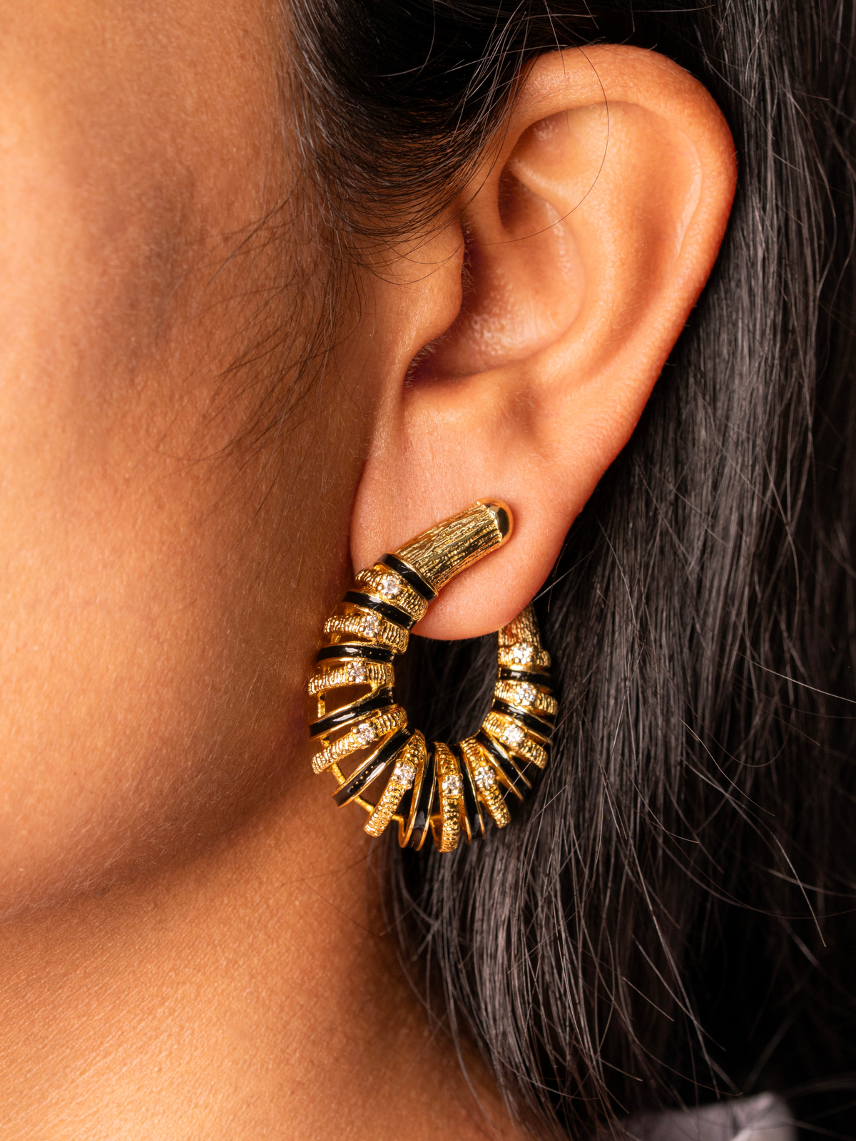 Maribel Enamel Earrings — Karisa, The Curated Collective