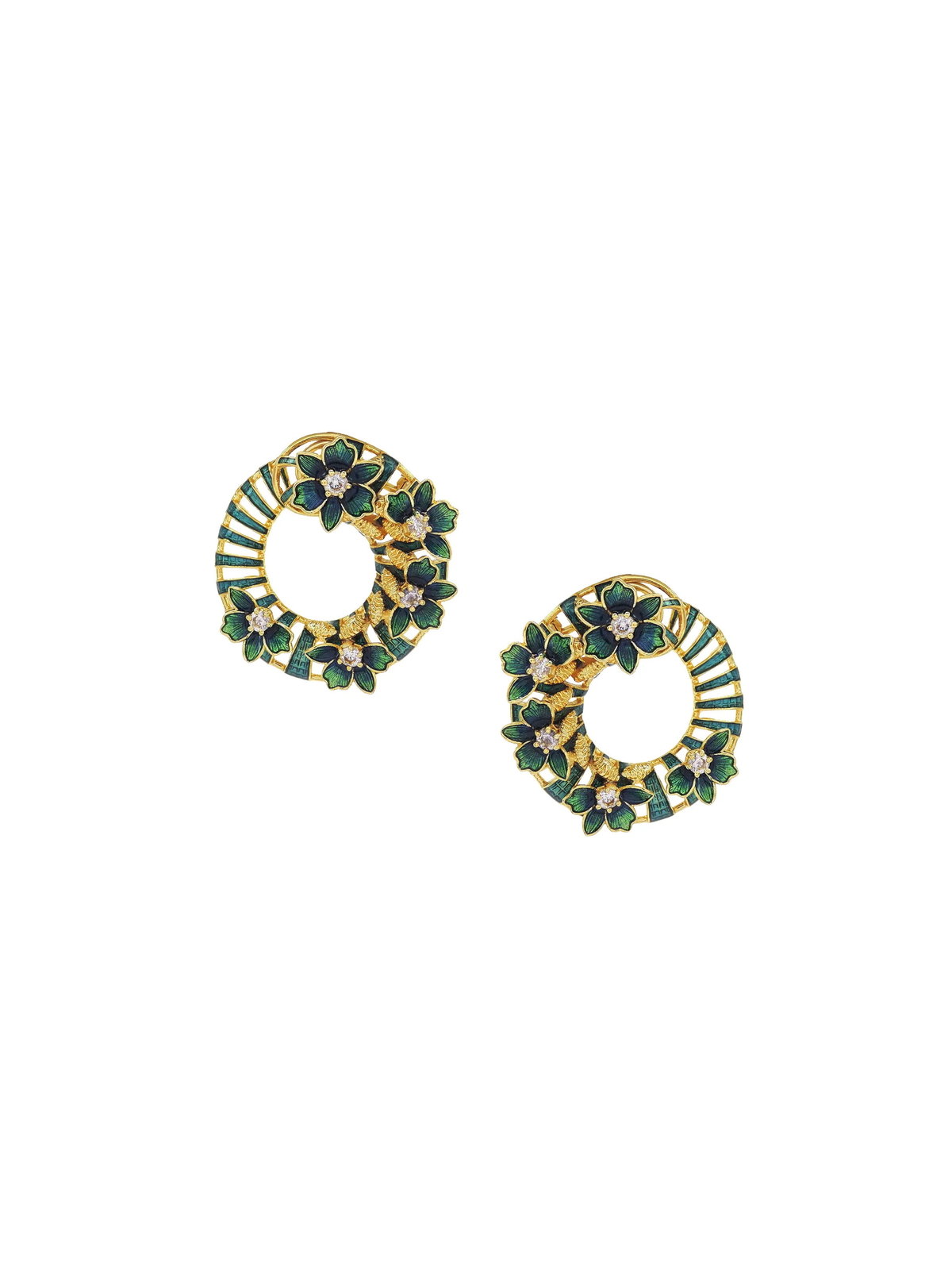 Luma Enamel Drop Hoops — Karisa, The Curated Collective