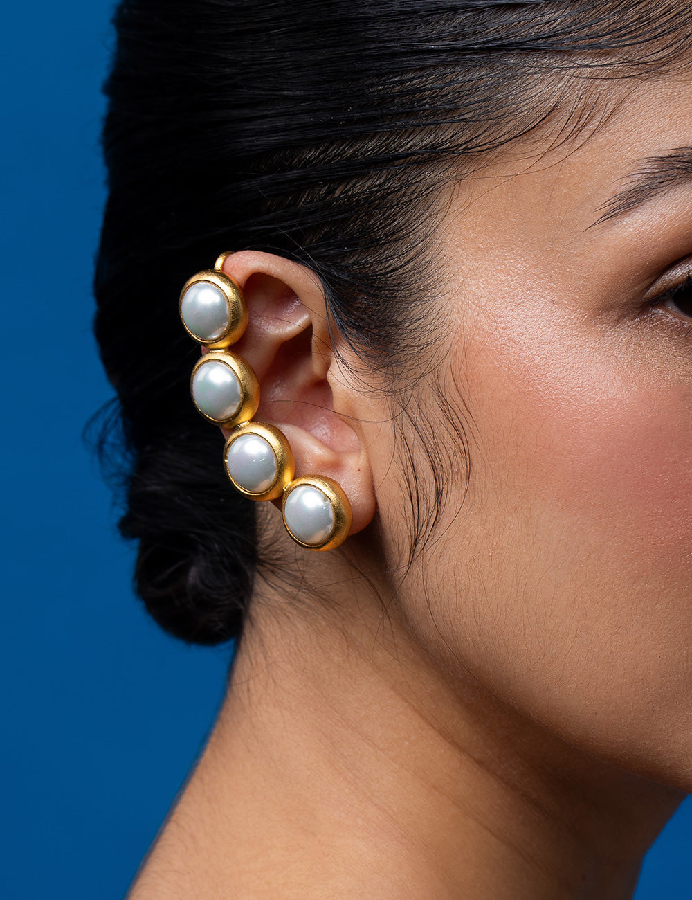 Baroque Pearl Ear Cuff - Gold