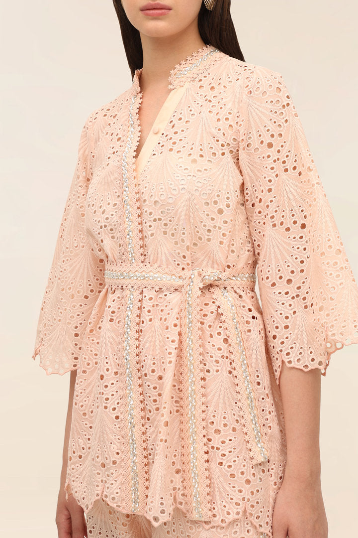 Ecru Kimono Top