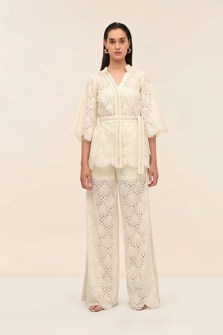 Ecru Kimono Top