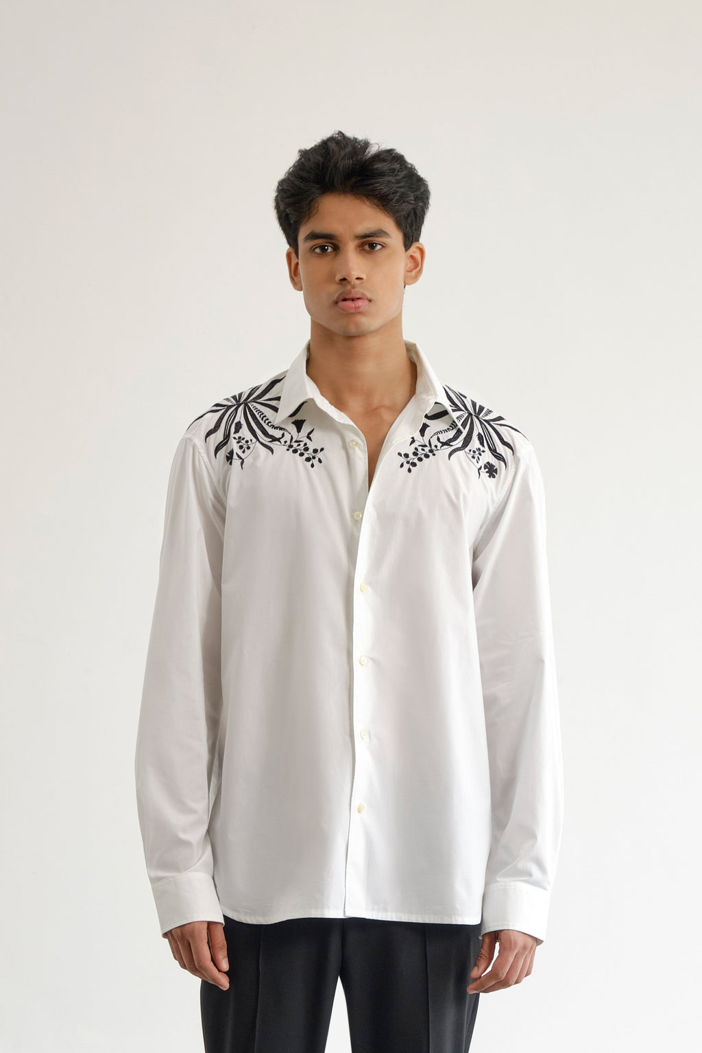 Monochrome Botanical Shirt