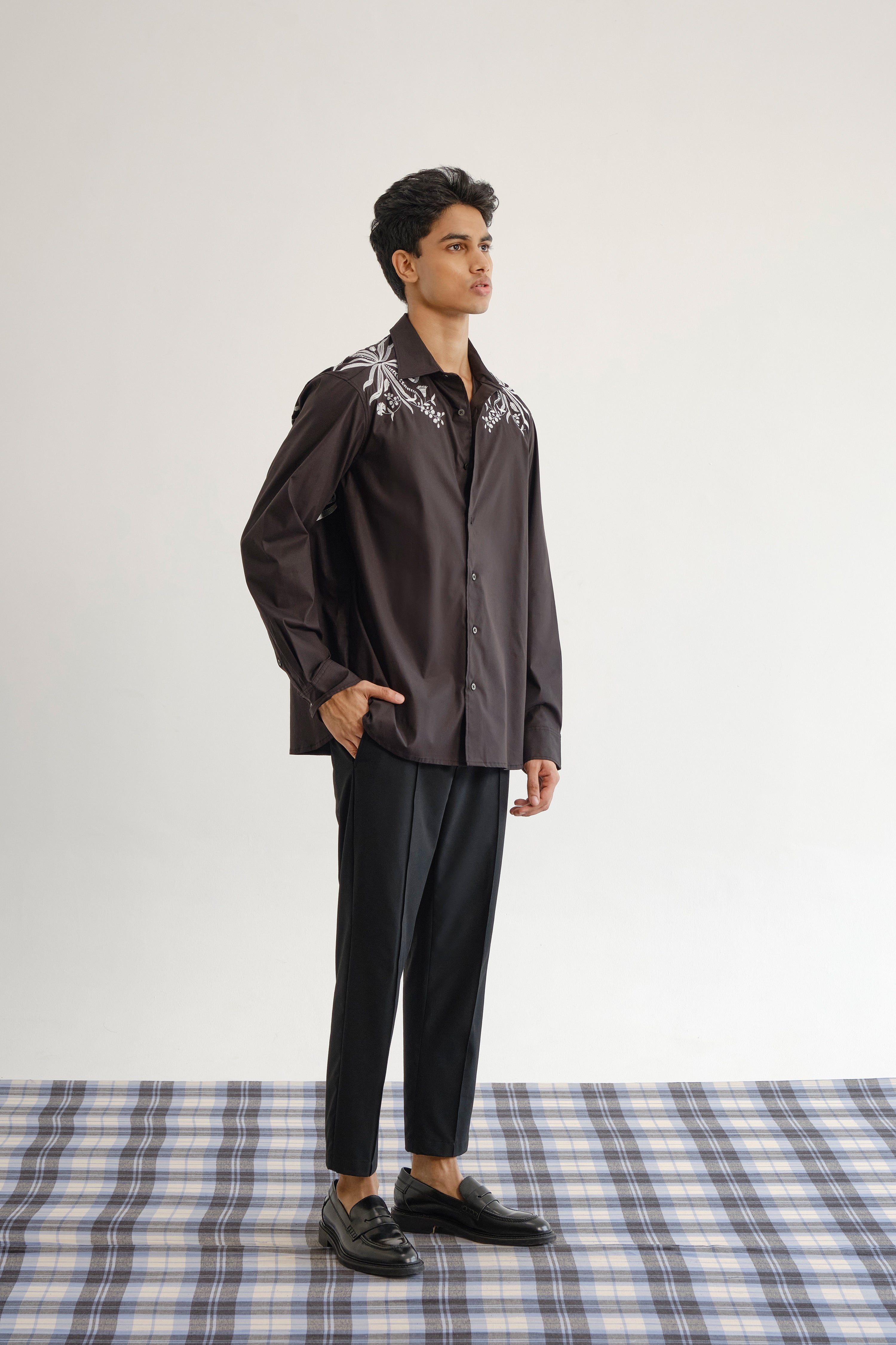 Monochrome Botanical Shirt