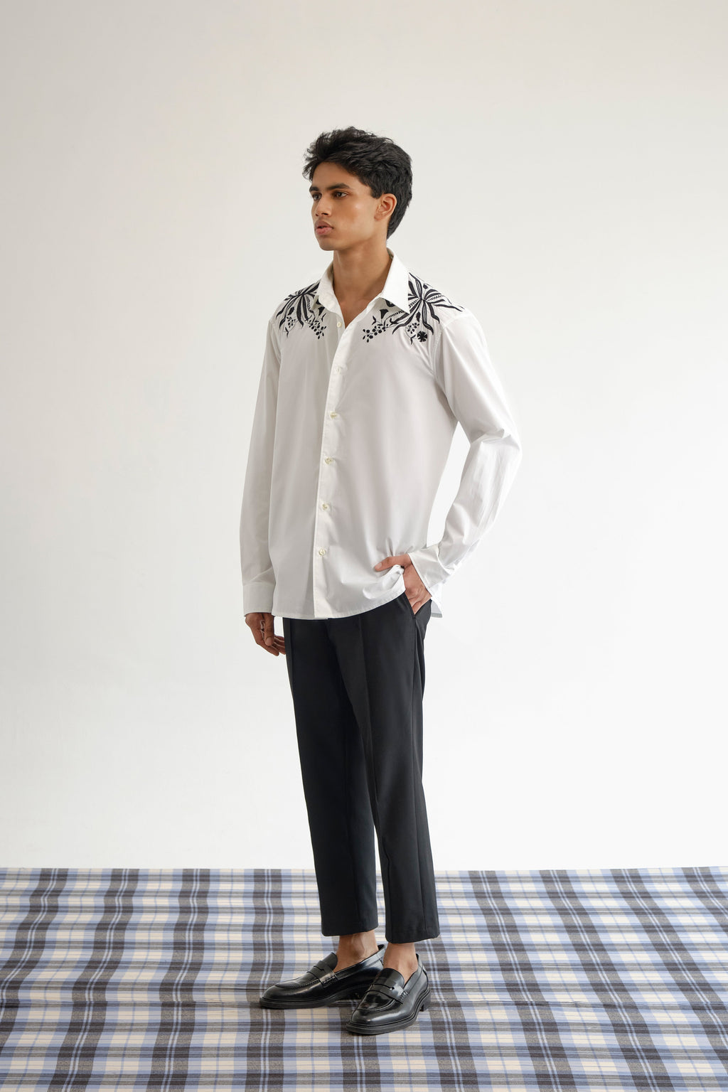 Monochrome Botanical Shirt