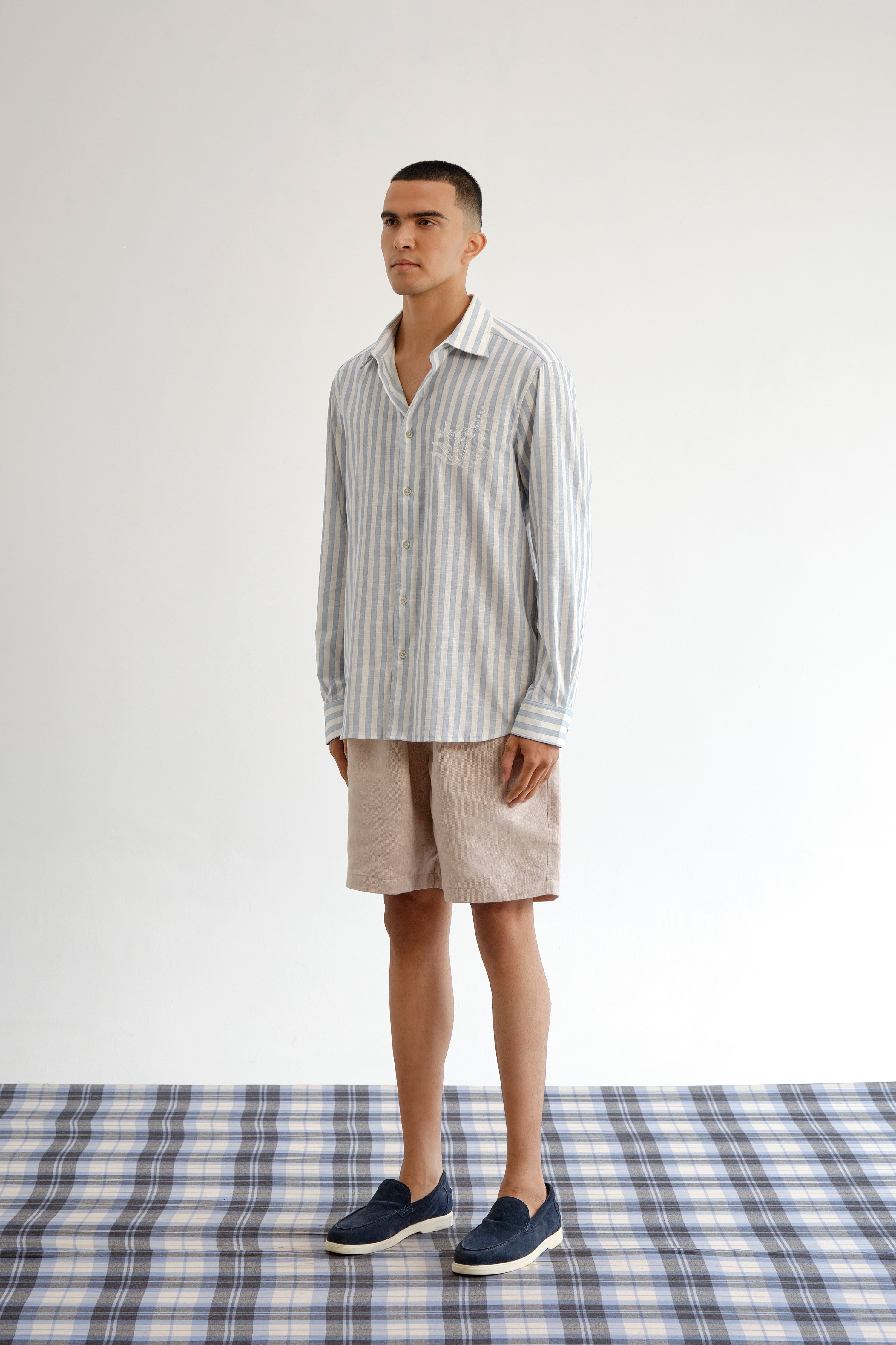 Botanical Horse Stripes Shirt