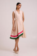 Bambi - Almond Striped Cruise Dress