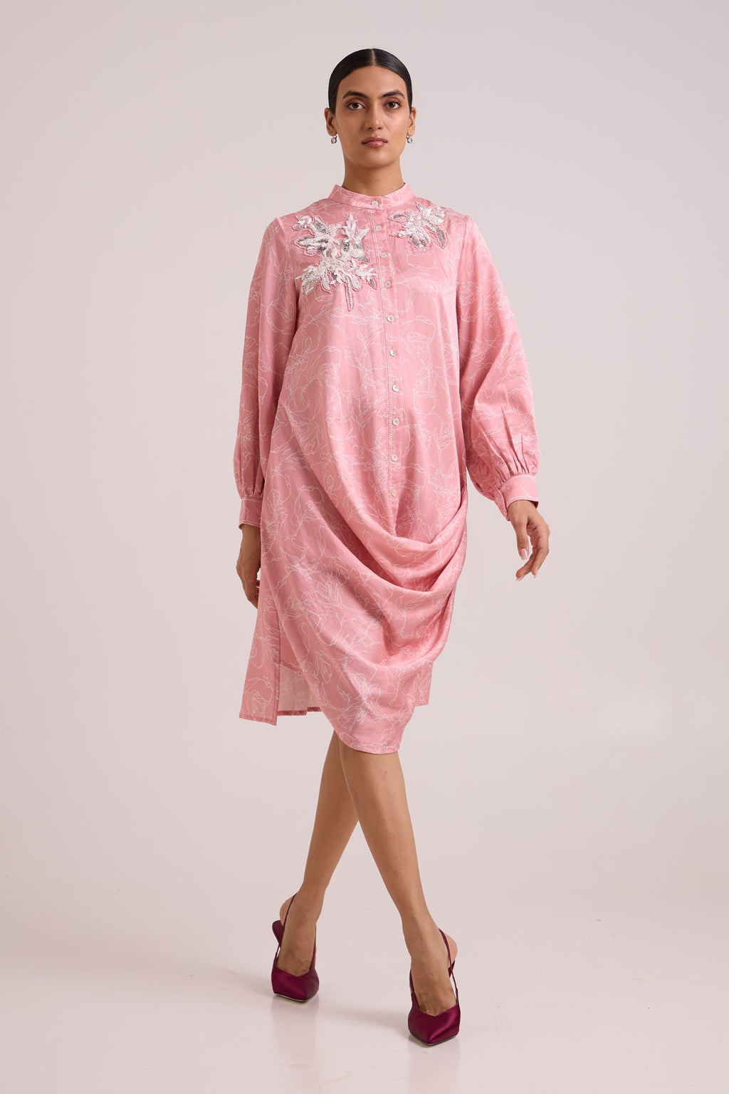 LEYA - Rose Water Short Dress