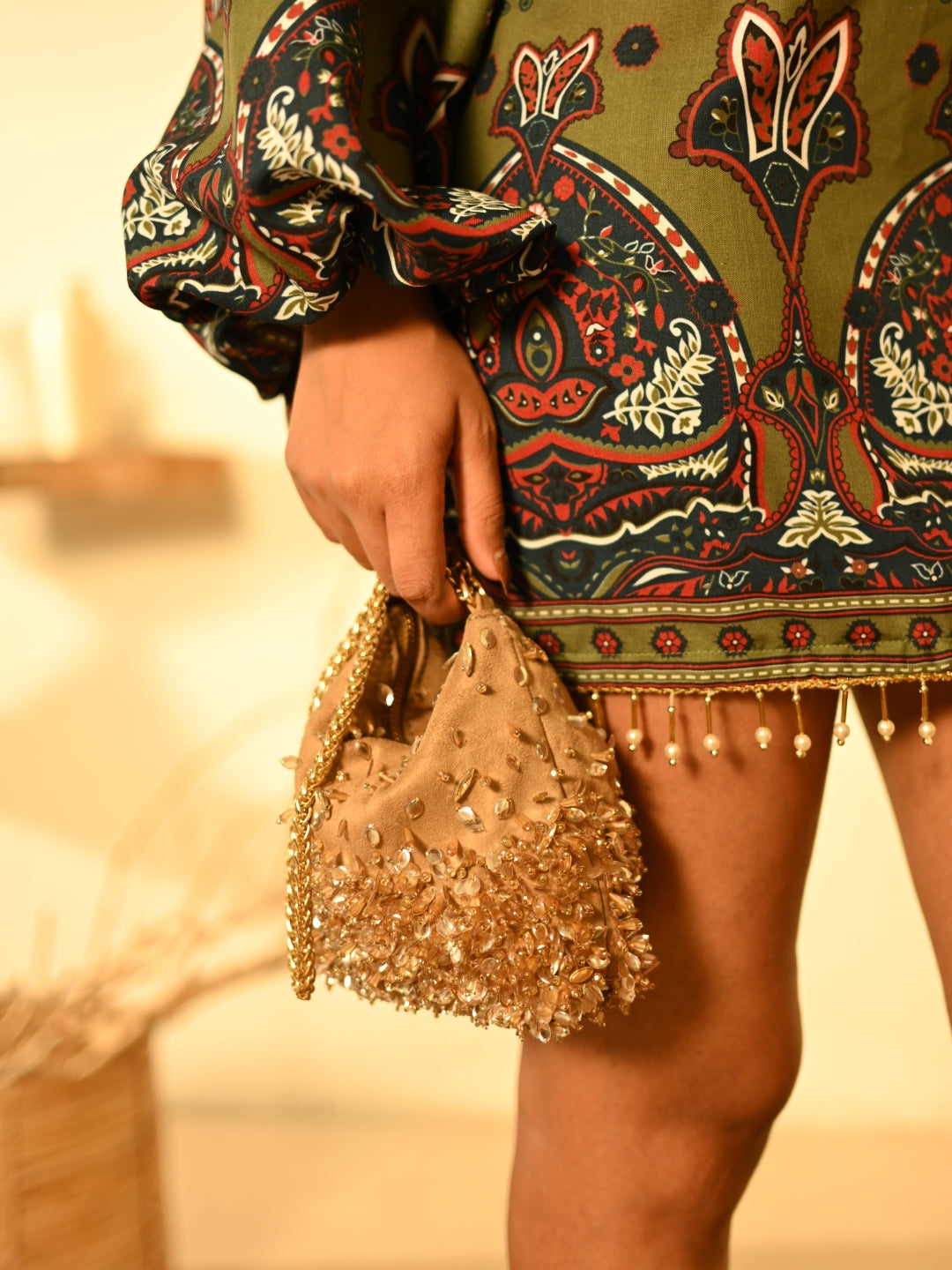 Gold Hobo Bag