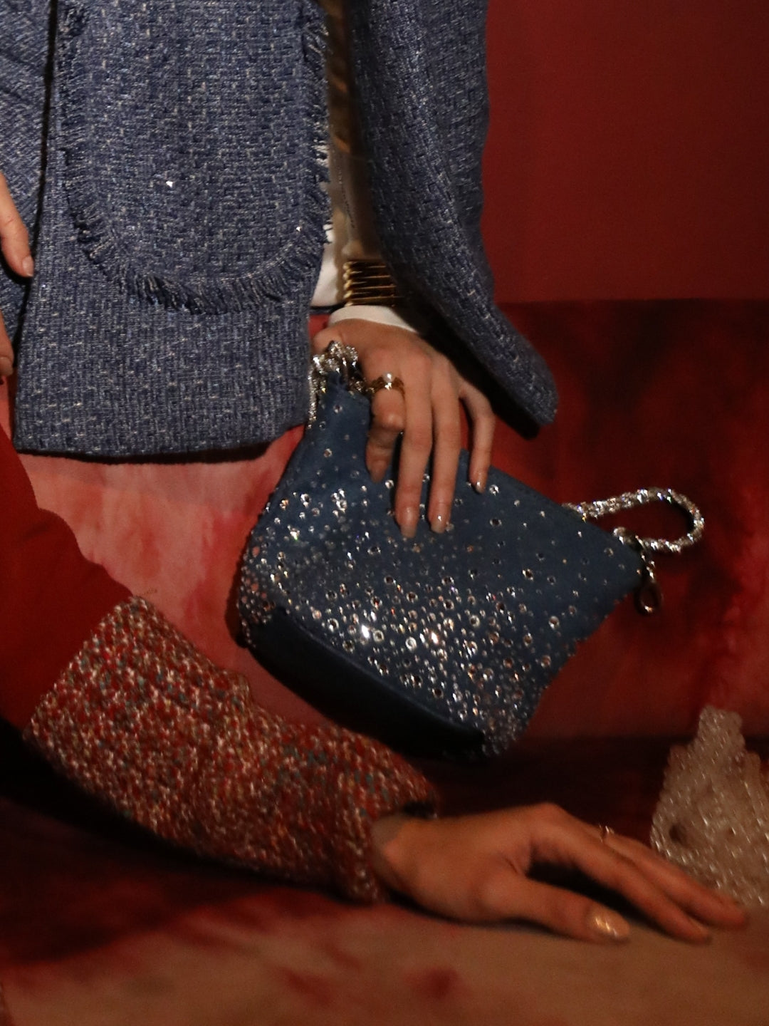 Denim Hobo Bag view 2 — the-curated-collective-in, The Curated Collective