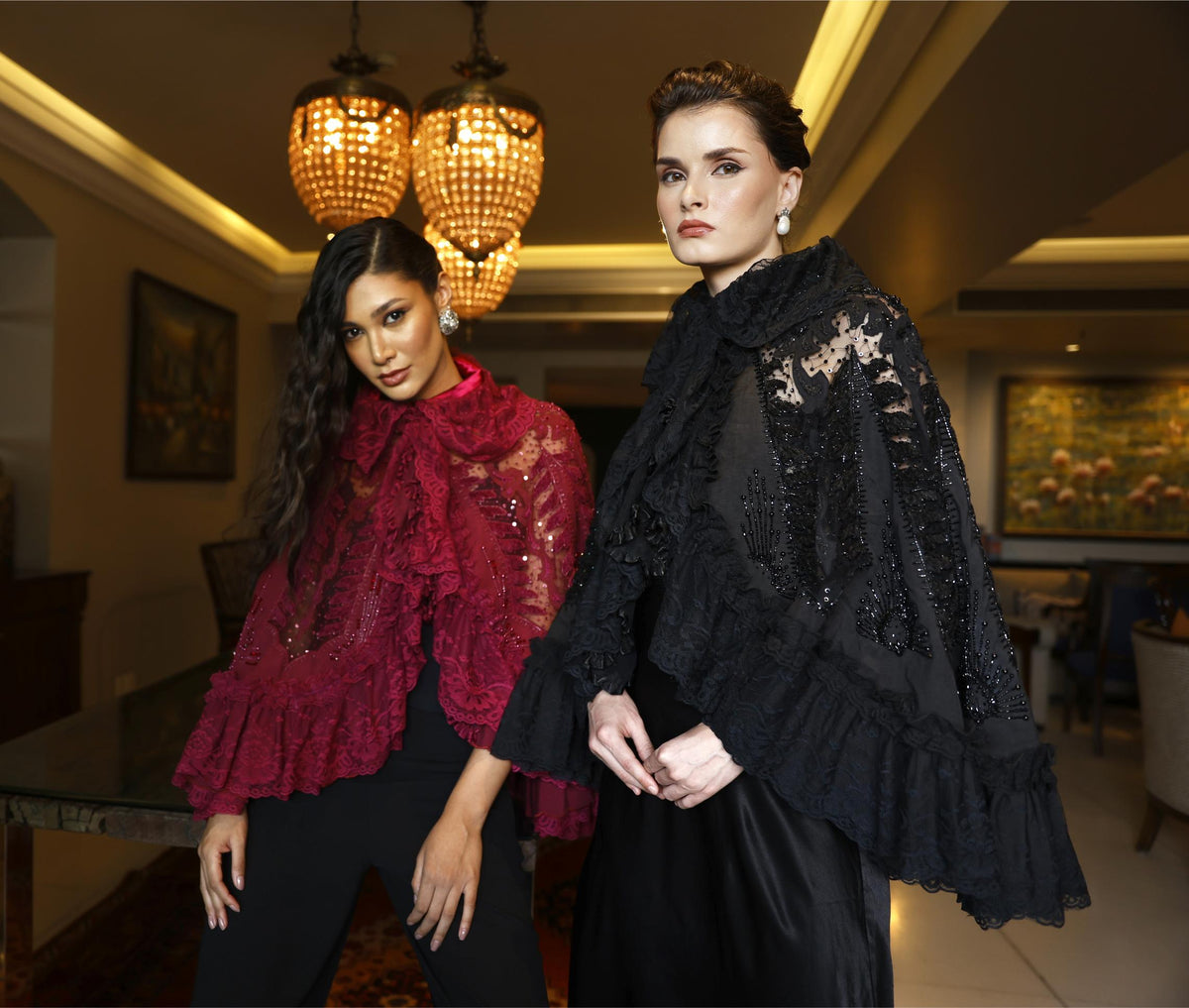Black Kiara Cape view 2 — Nika, The Curated Collective