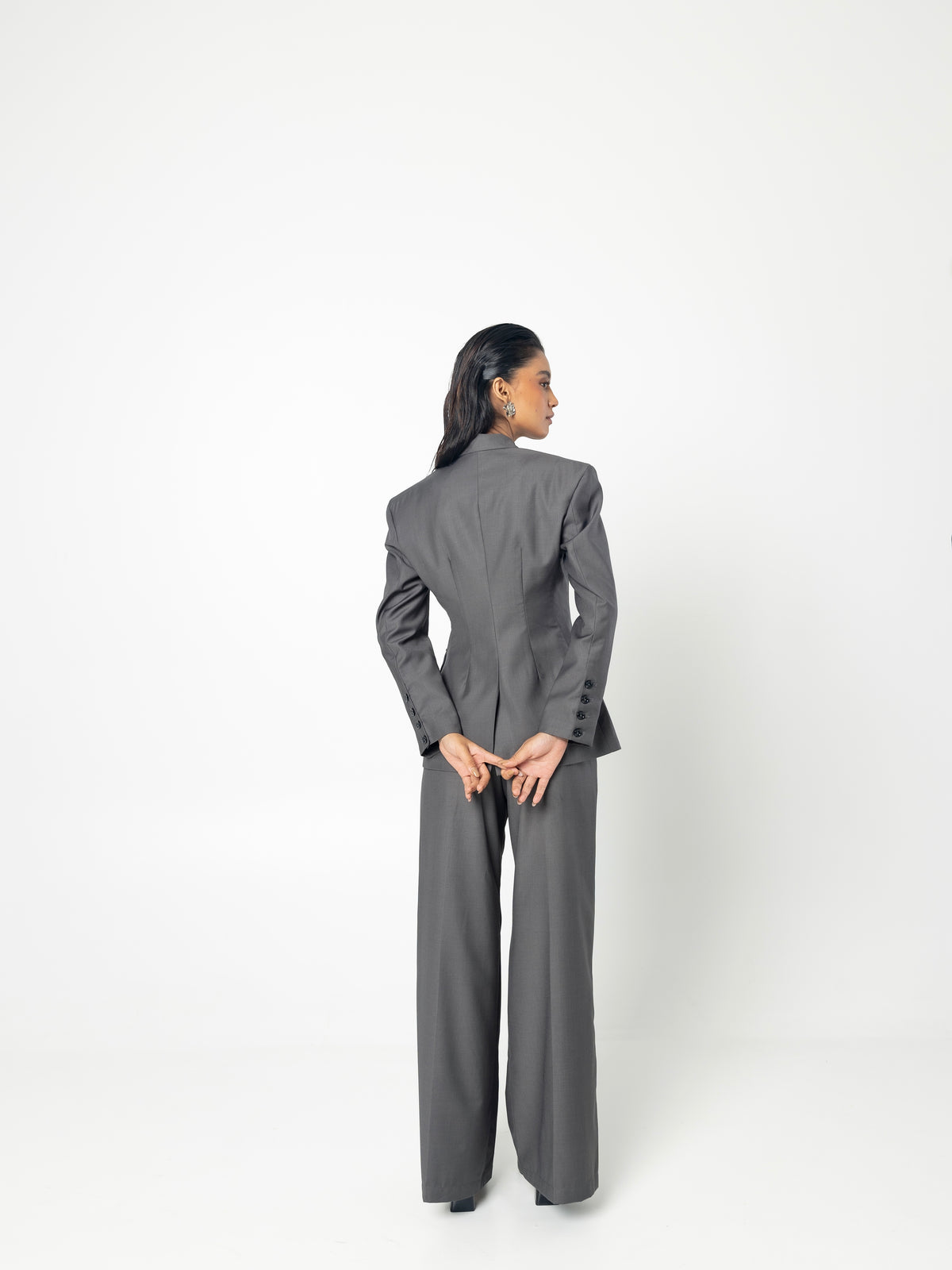 Graphite Blazer view 2 — Aléia, The Curated Collective