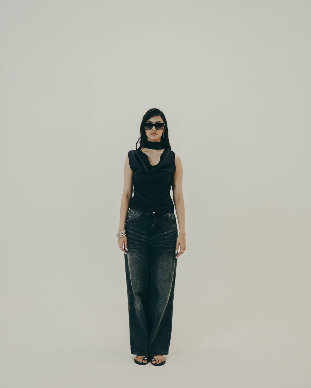 Noir Drape Top — annstudios.in, The Curated Collective