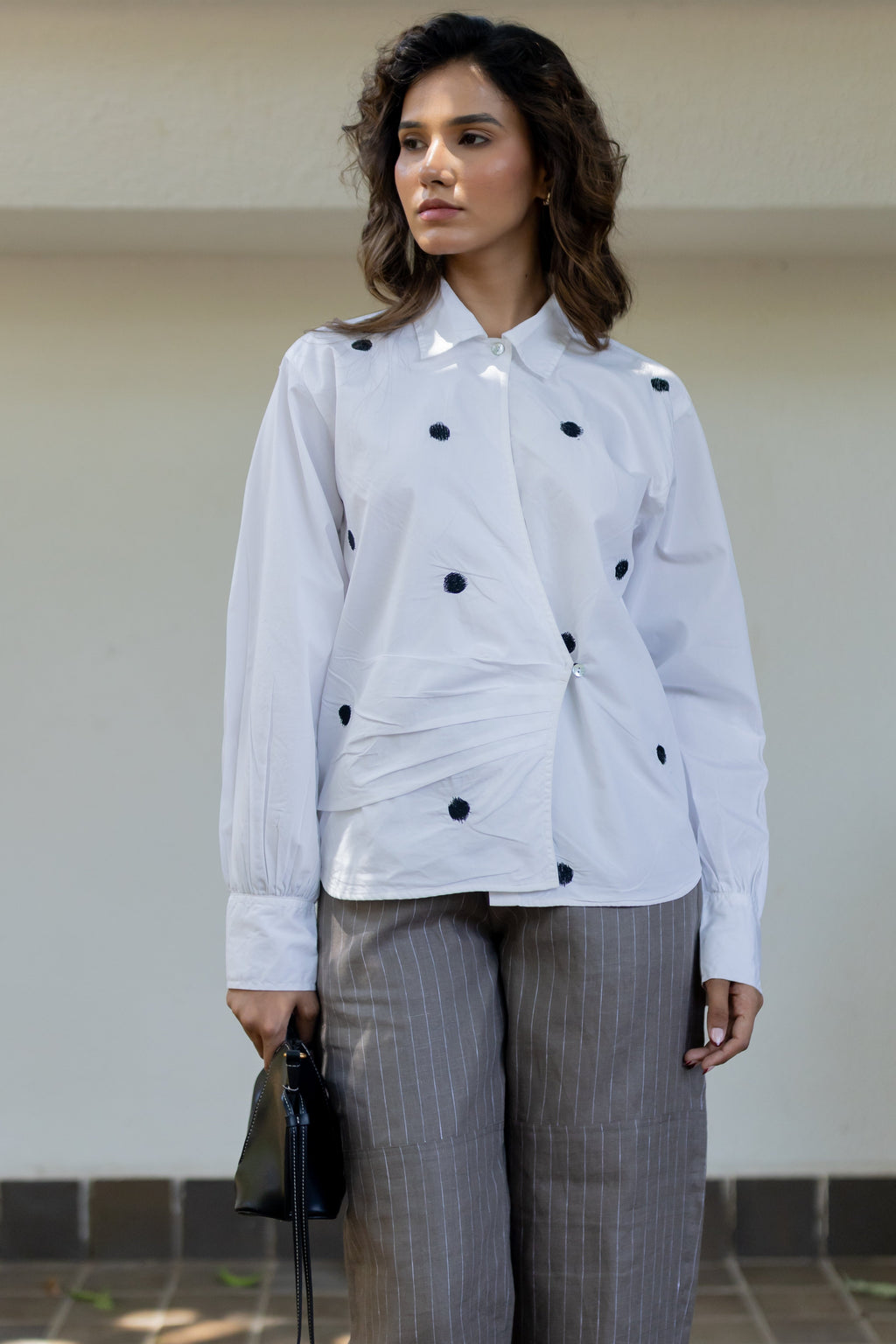 Statement dot shirt