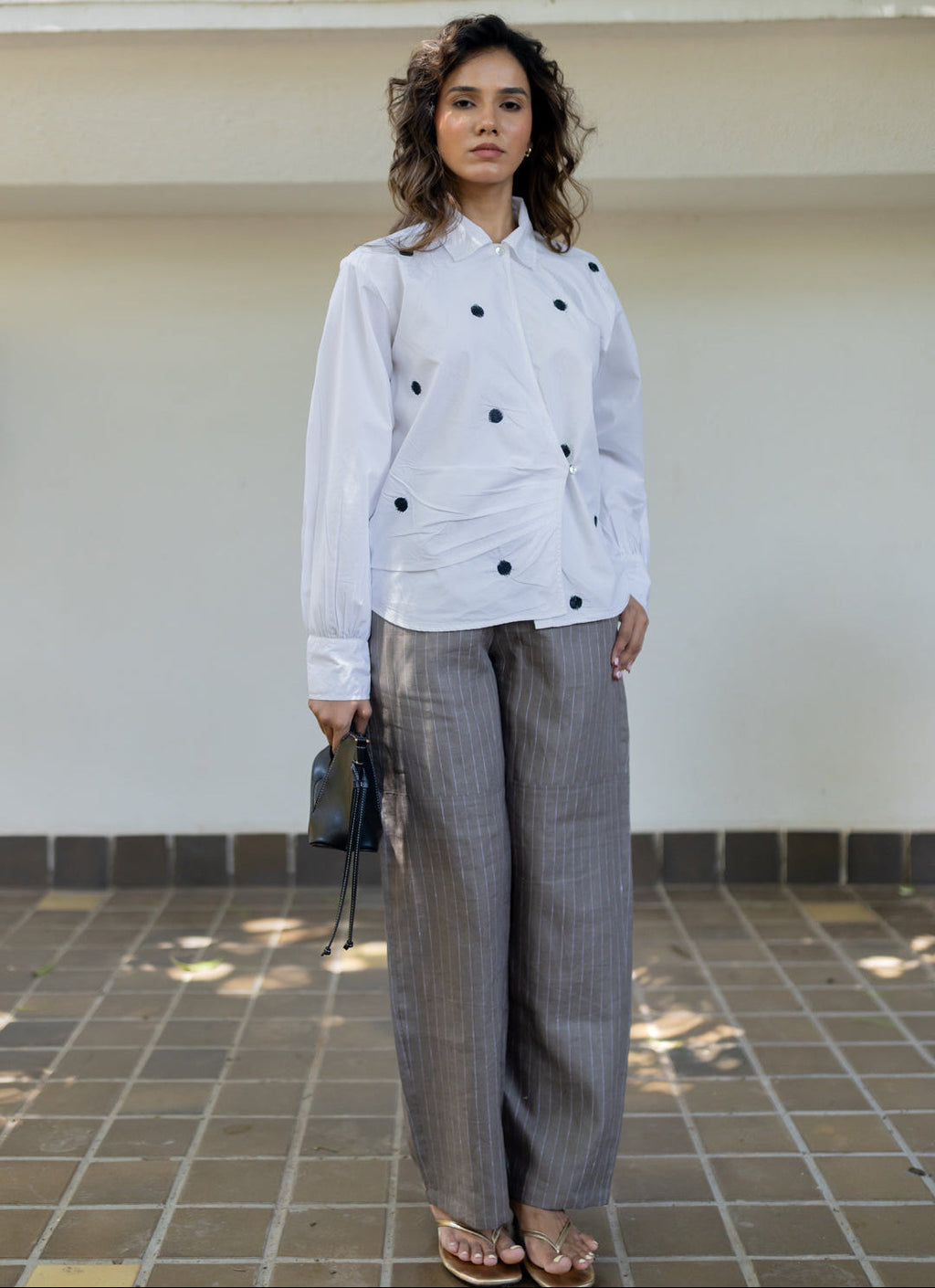 Statement dot shirt