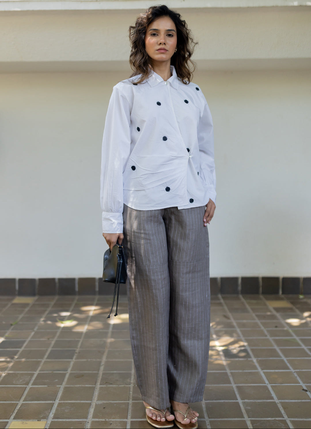 Statement dot shirt