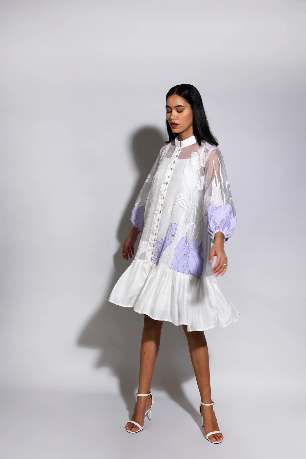 LISIAN  ROSE PLEATED  DRESS