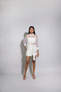 WHITE ROSE BRUNCH CO-ORD SET