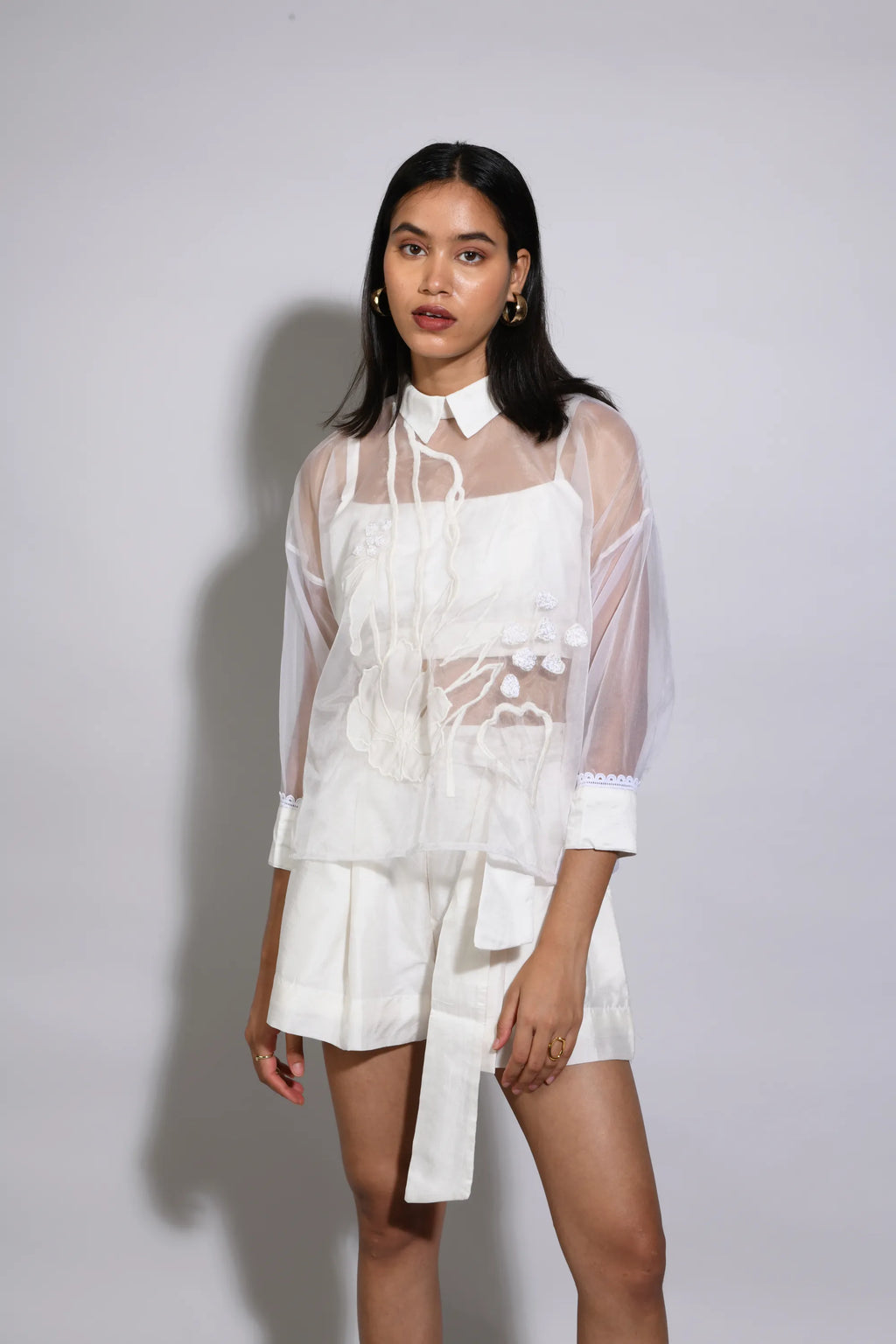 WHITE ROSE BRUNCH CO-ORD SET