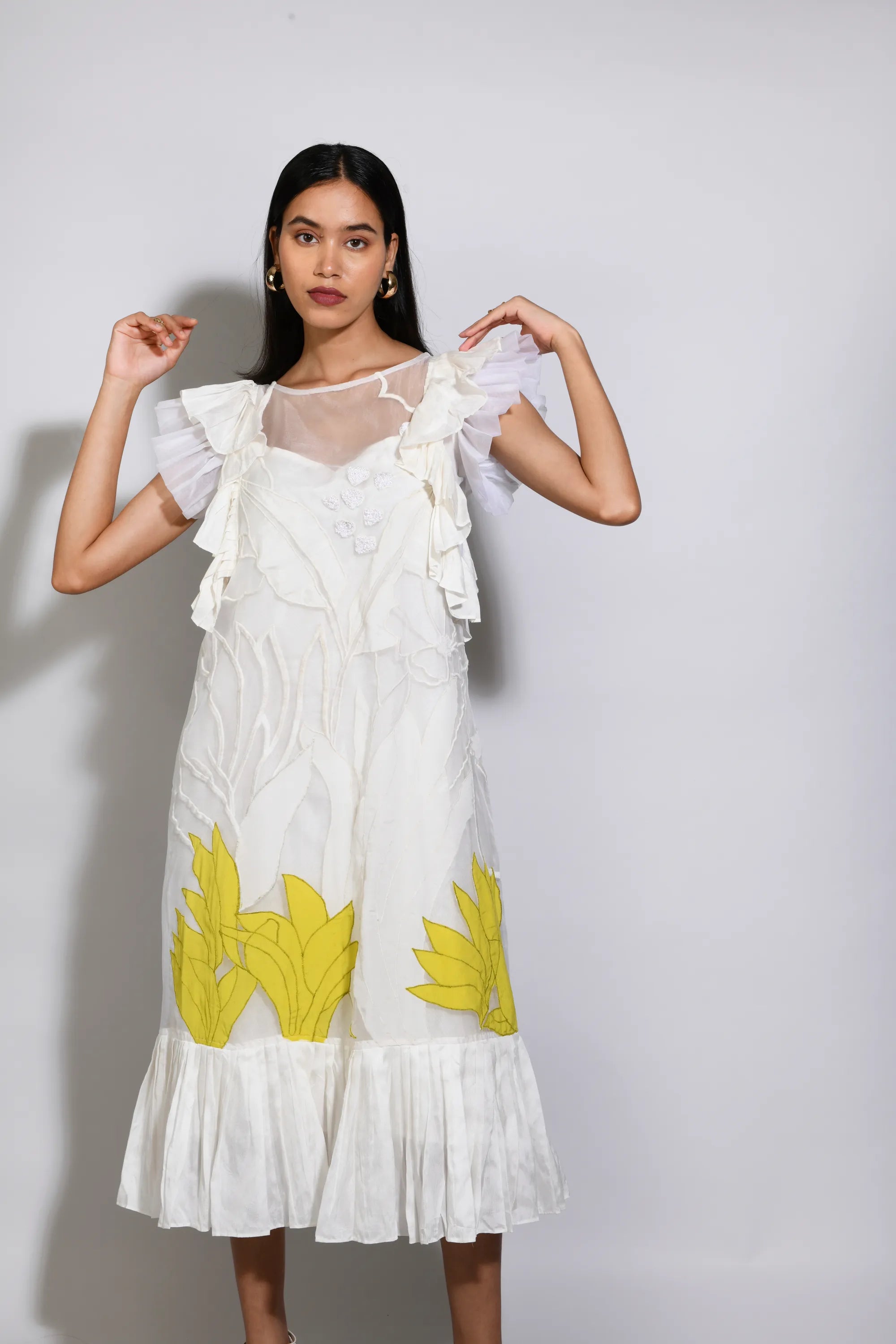 LA PERLA  PLEATED DRESS
