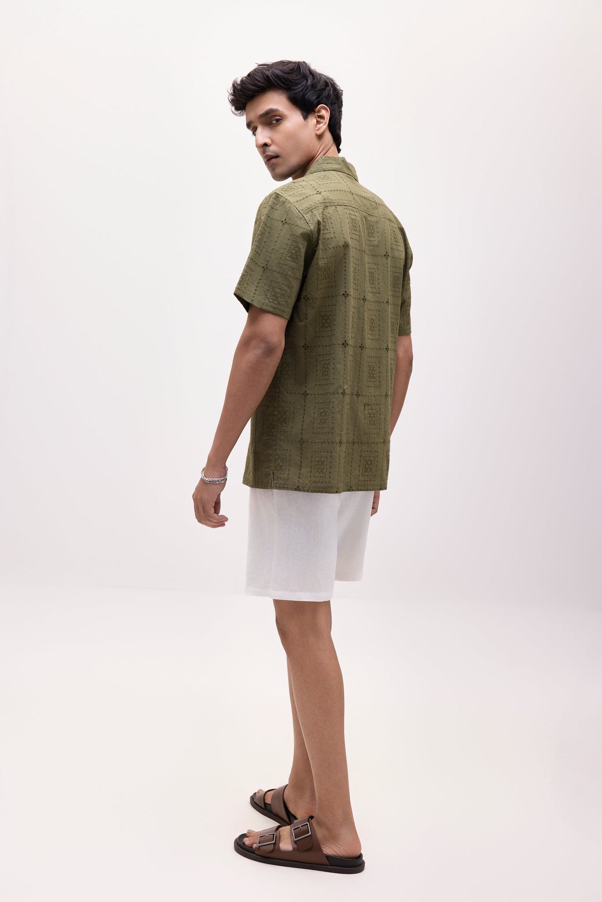 The Sienna Camp Shirt - Green view 2 — Almost Alway, The Curated Collective