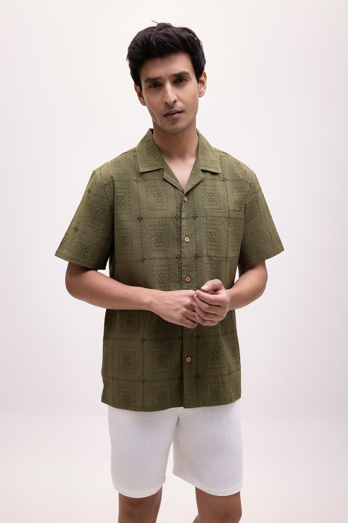 The Sienna Camp Shirt - Green