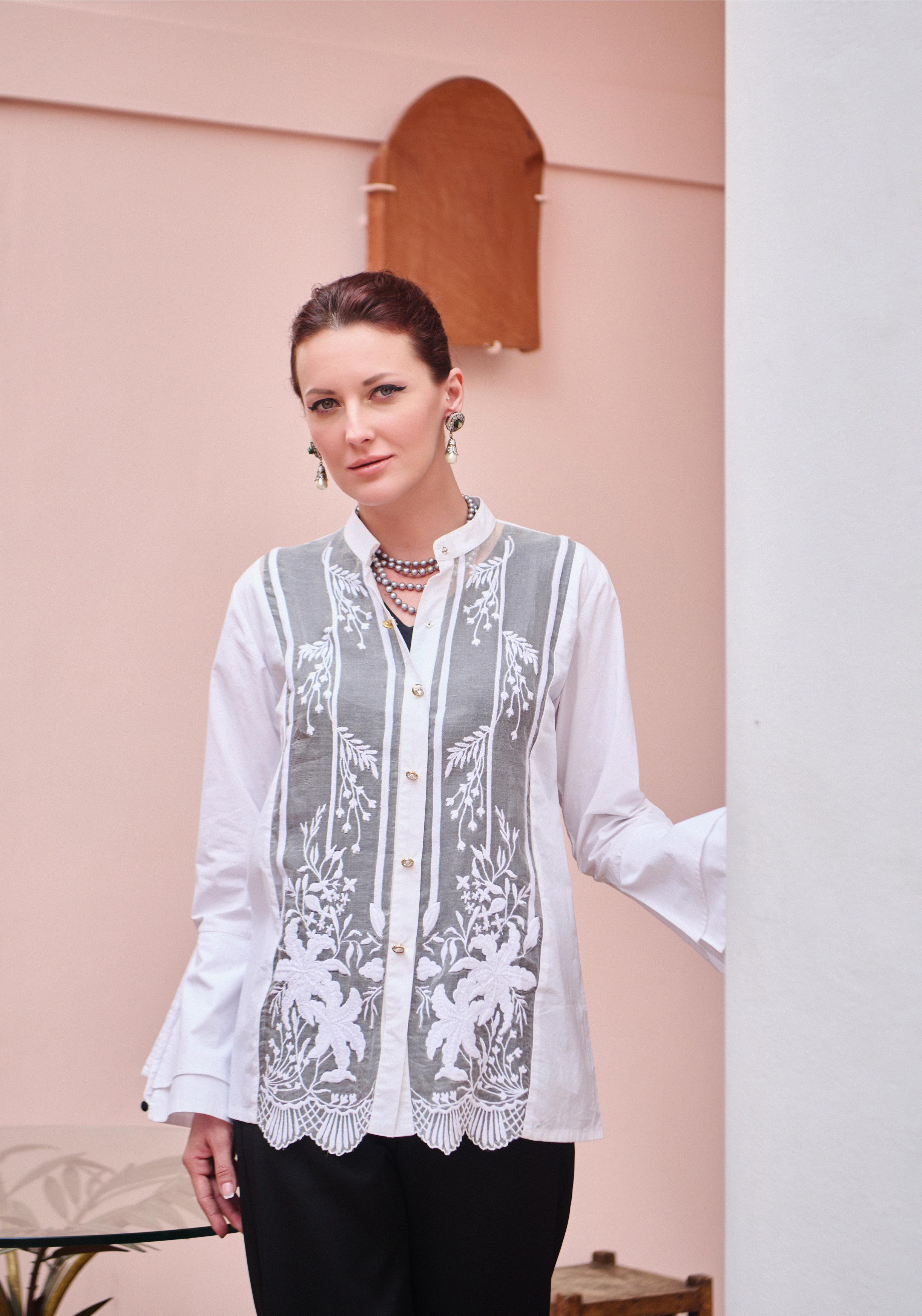 White Haze Organza Top