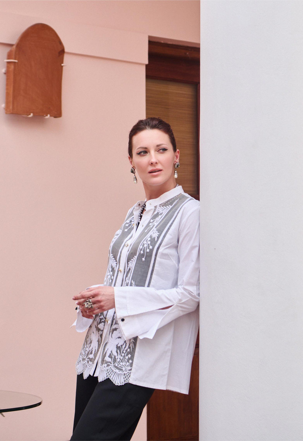 White Haze Organza Top