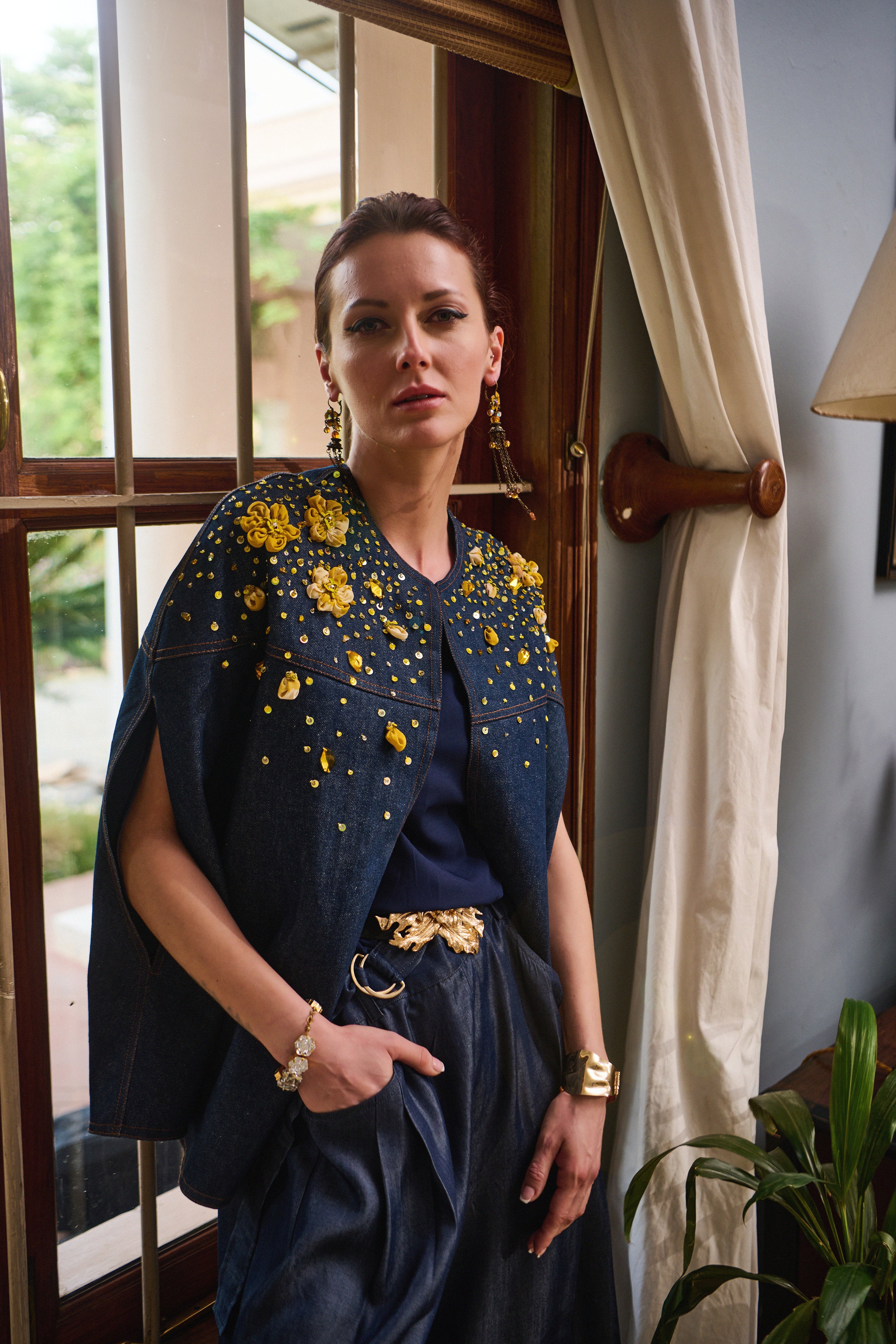 Golden Yellow Pearl Cape