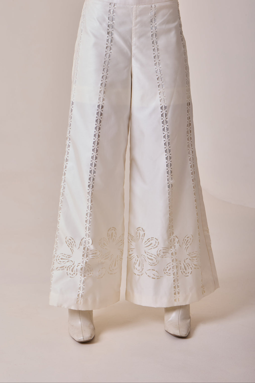 Pearl Cut-Work Pants