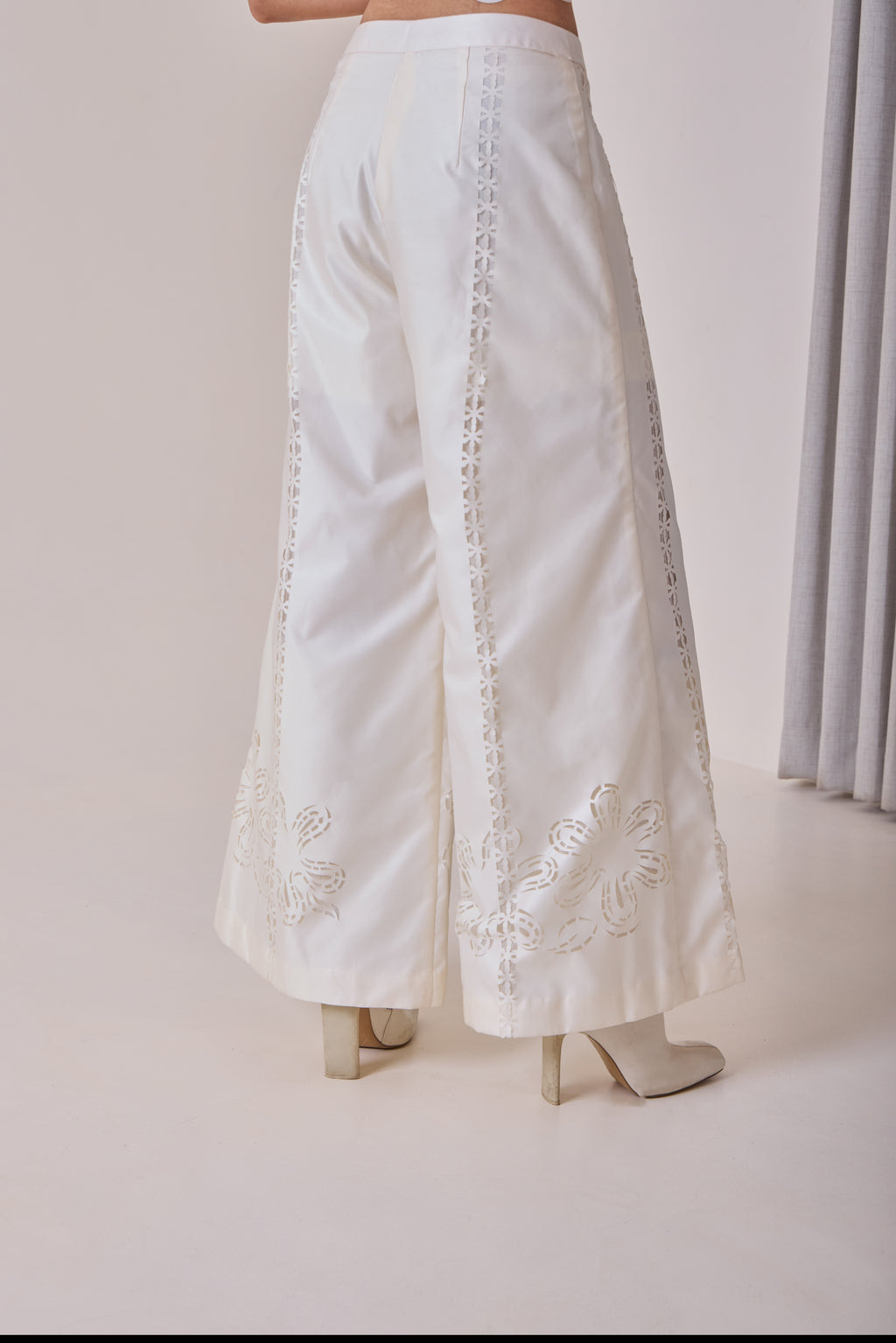 Pearl Cut-Work Pants