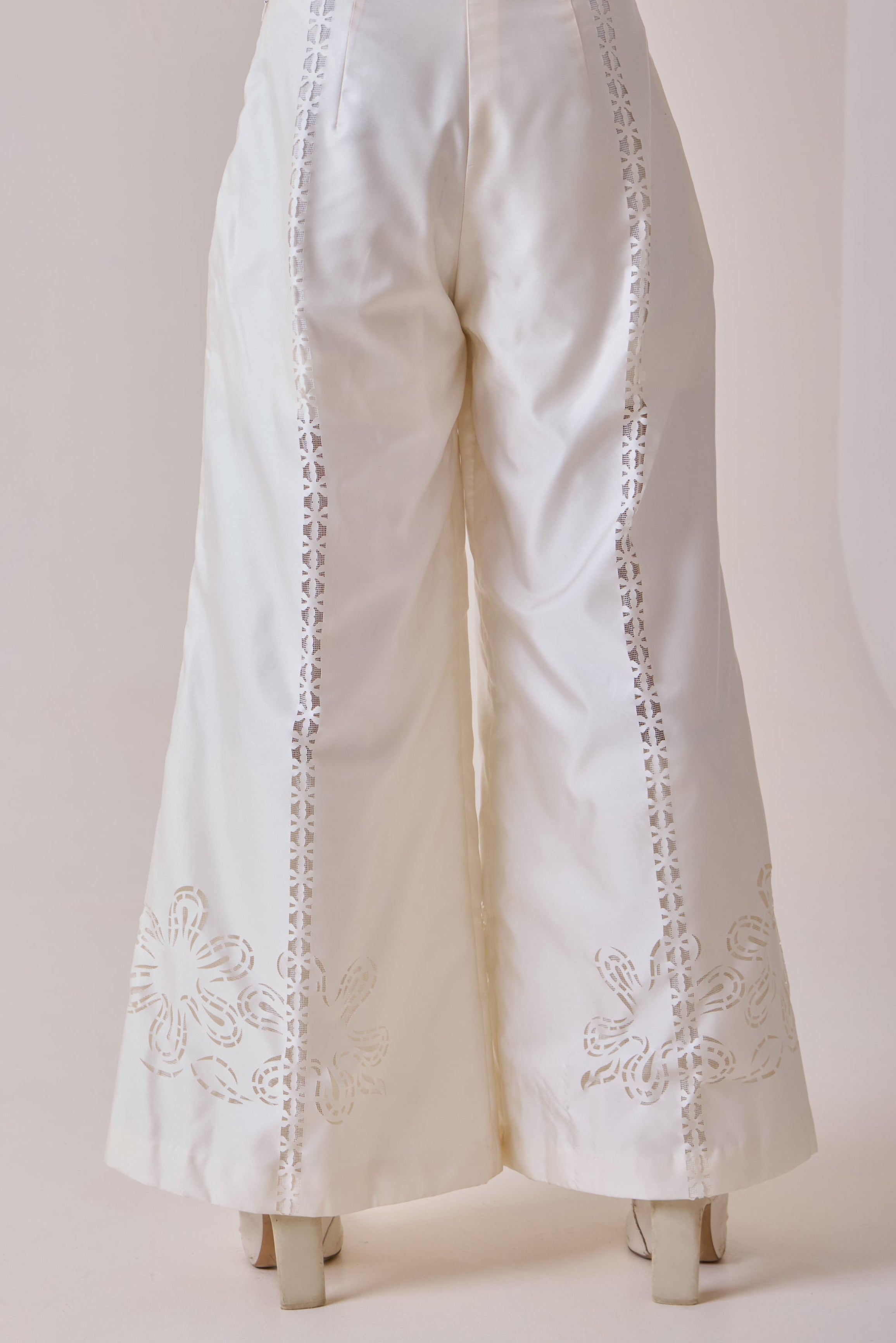 Pearl Cut-Work Pants