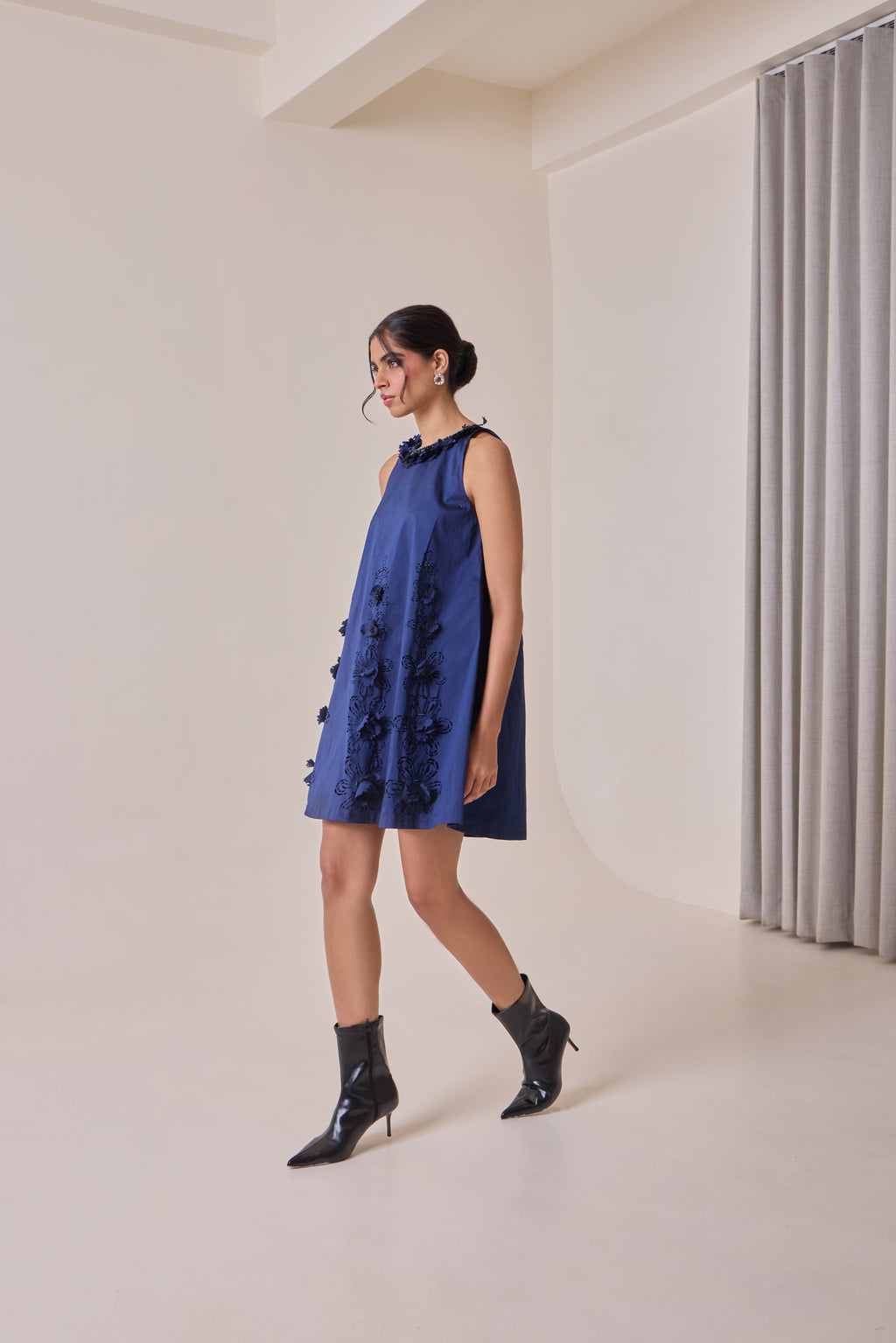 Midnight Art-Cut Shift