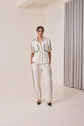 Linen Thread-Work Shirt