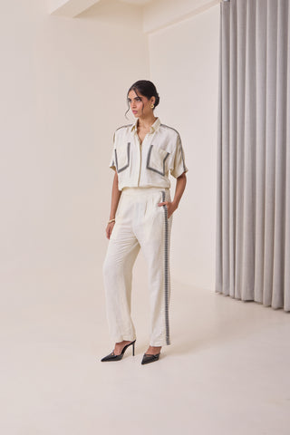 Linen Thread-Work Shirt